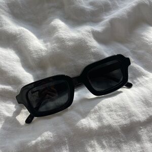 Crap Eyewear The Lucid Blur Black Rectangular Sunglasses